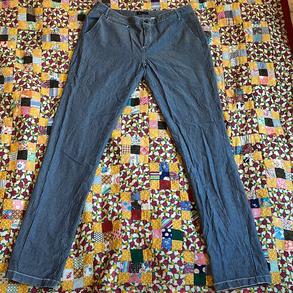 Massimo Dutti Pinstripe Trousers